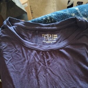 Time and Tru Deep Blue Midi Dress